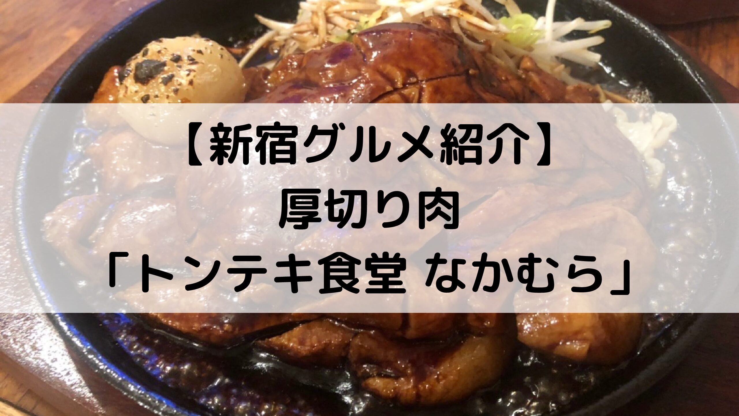 新宿グルメ紹介 厚切り肉 トンテキ食堂 なかむら 生活に役立つためのブログ